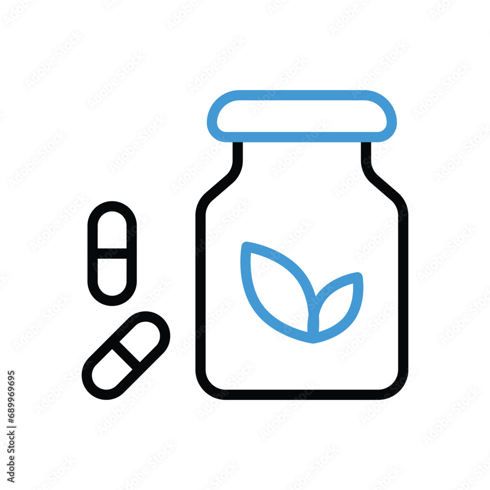 Vitamins Icon vector stock illustration Vitamins Icon vector stock illustration
