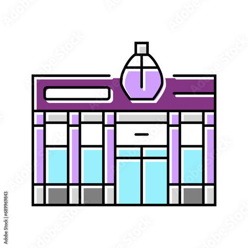 perfumery store color icon vector. perfumery store sign. isolated symbol illustration
