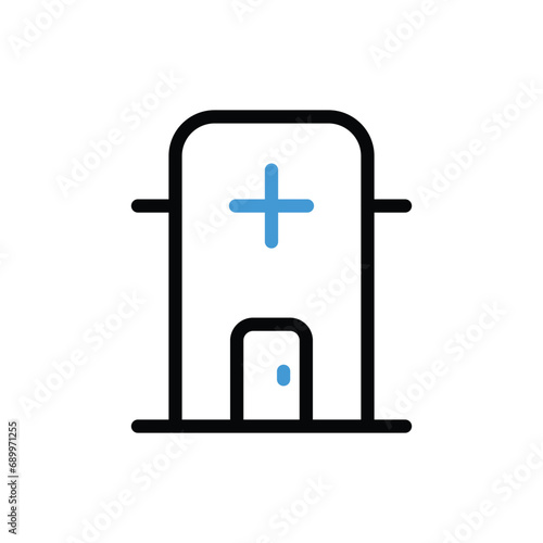 Hospitals Icon vector stock illustration