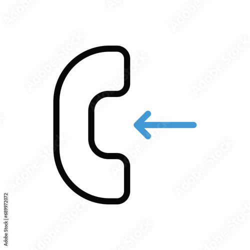  Get Call Back Icon vector stock illustration