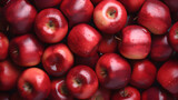 Red Delicious Apples, red apples, realistic, seamless background, generative ai