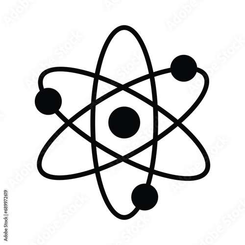 Atoms icon vector stock illustration