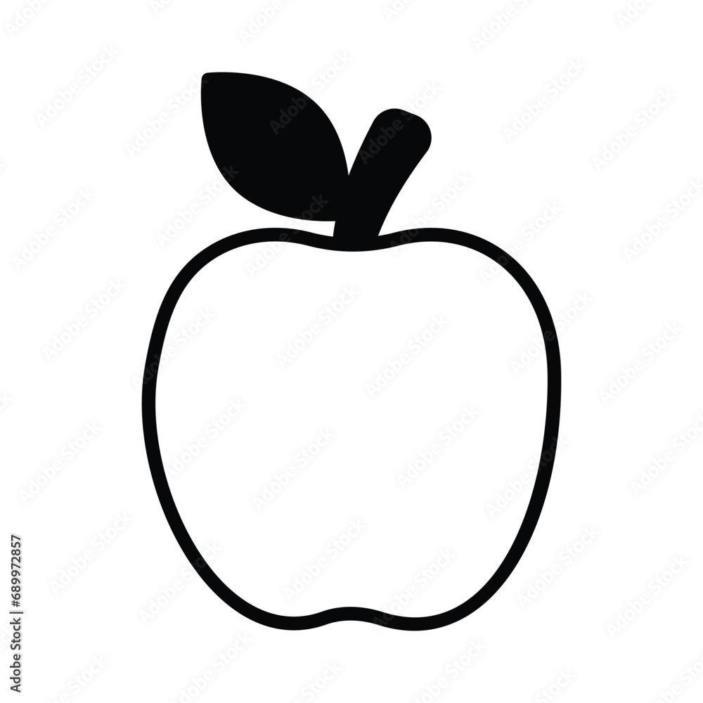 Apple icon vector stock illustration Apple icon vector stock illustration