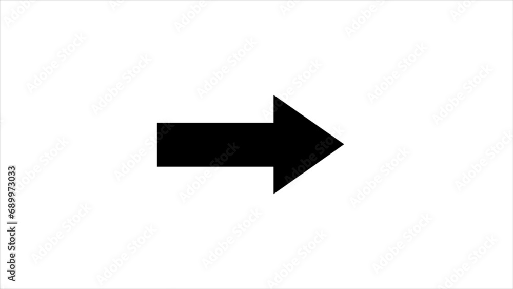 Right arrow icon isolated on white background. Arrow pointing right. Realistic design. Direction sign. Navigation concept. Right arrow icon isolated on white background. Arrow pointing right. Realistic design. Direction sign. Navigation concept.