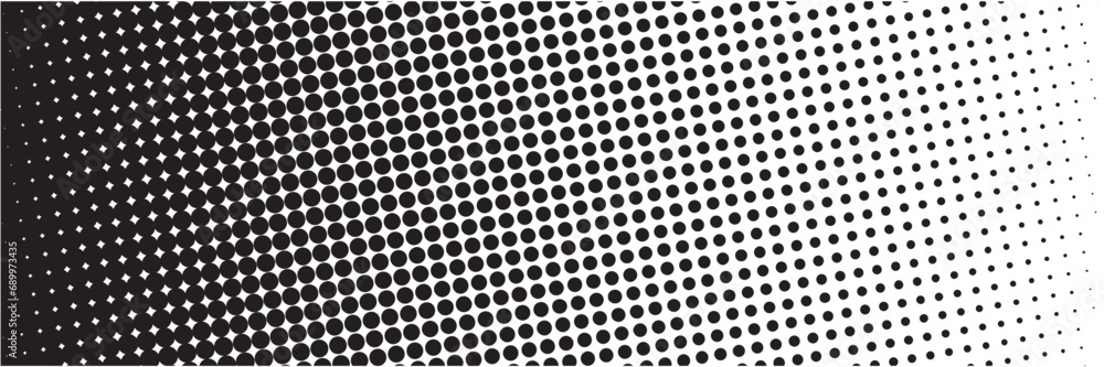 Gradient from black to white from the circle. Vector illustration Halftone with square Widescreen landscape image Abstract geometric background. Random sequence. Gradient from black to white from the circle. Vector illustration Halftone with square Widescreen landscape image Abstract geometric background. Random sequence.