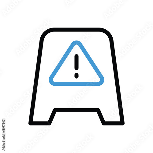 Wet Floor Icon vector stock illustration
