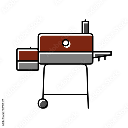 pellets smoker color icon vector. pellets smoker sign. isolated symbol illustration