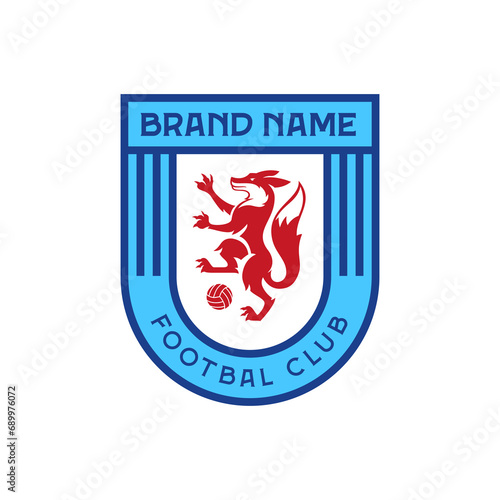 Football club logo with heraldic fox symbol