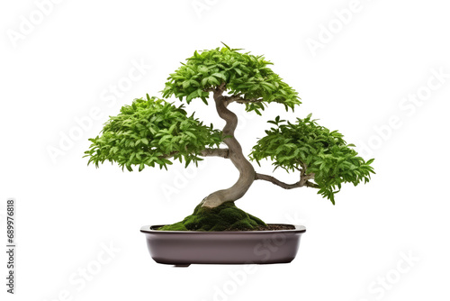 A bonsai tree is a miniature, carefully cultivated tree that is grown in a container, emphasizing the art of dwarfing and shaping living trees. The word "bonsai" is of Japanese origin 