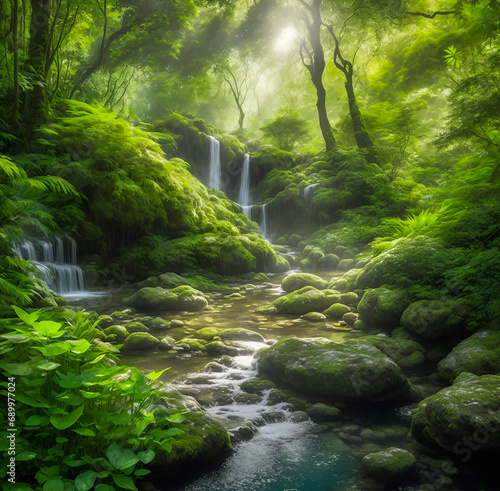 stream in the forest