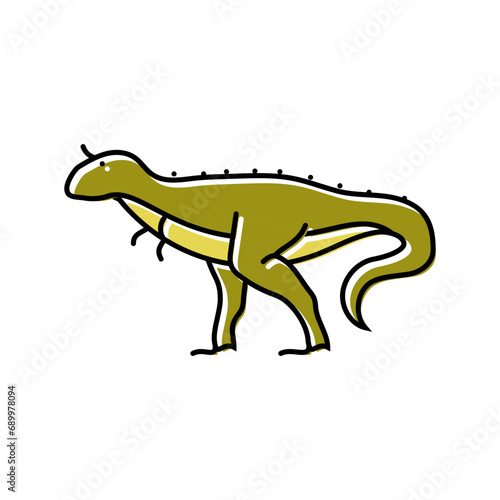 carnotaurus dinosaur animal color icon vector. carnotaurus dinosaur animal sign. isolated symbol illustration