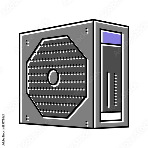 power supply gaming pc color icon vector. power supply gaming pc sign. isolated symbol illustration