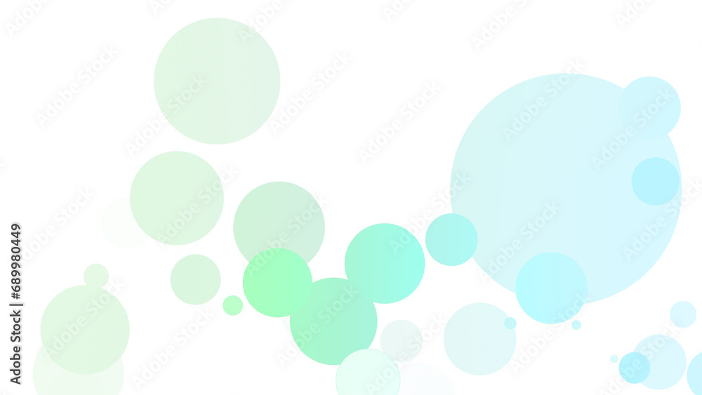 カラフルな淡い色のパーティクル、つぶつぶ、泡、点々、光の粒、丸