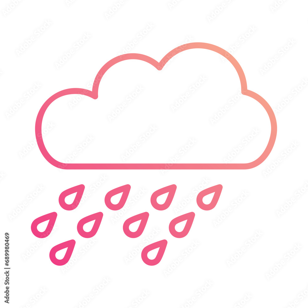 Rain icon vector stock illustration Rain icon vector stock illustration
