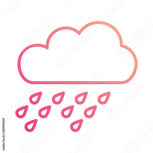 Rain icon vector stock illustration
