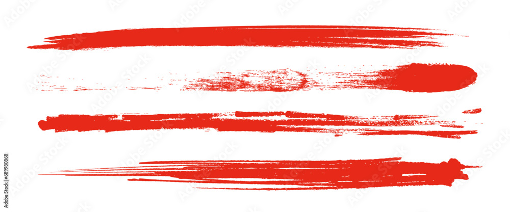 Obraz premium 毛筆の素材。ブラシタッチのテクスチャー