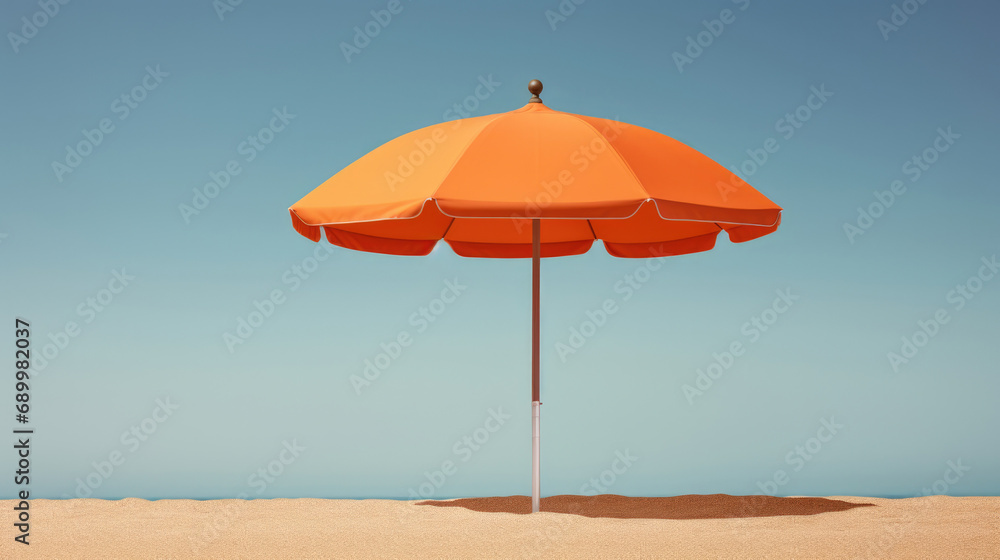 Nature summer travel sky blue beach sunny sand water sea umbrella