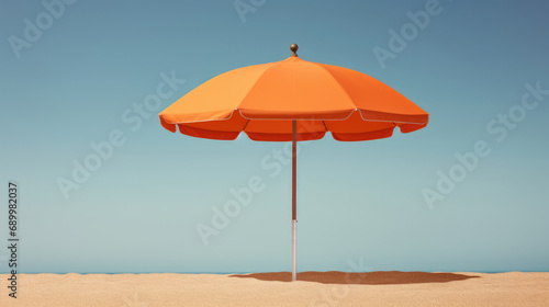 Nature summer travel sky blue beach sunny sand water sea umbrella © SHOTPRIME STUDIO