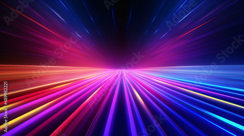 Neon laser lines abstract background 