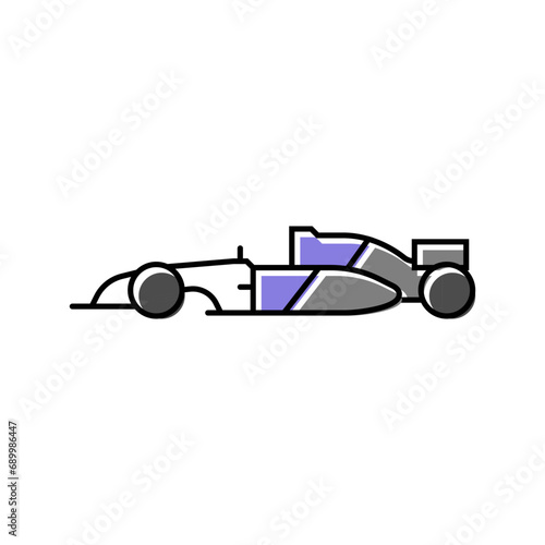 sport racing car vehicle auto color icon vector. sport racing car vehicle auto sign. isolated symbol illustration