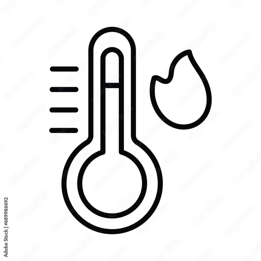 Temperature icon vector stock illustration Temperature icon vector stock illustration