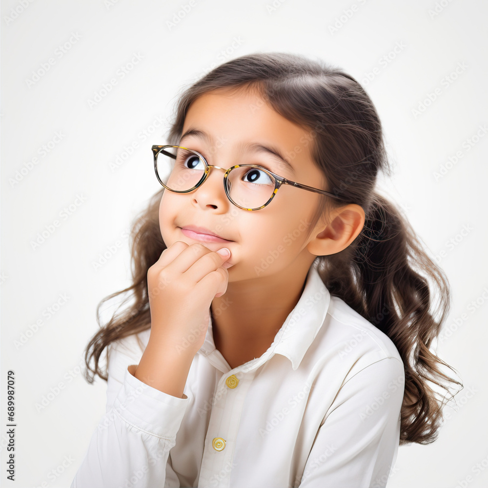 The girl was thinking about something The girl was thinking about something