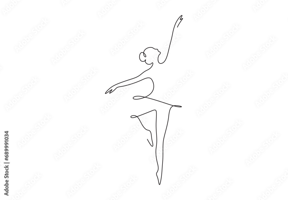 Single continuous line drawing of woman beauty ballet dancer in elegance motion. Minimalist sexy girl ballerina performs dance concept. Vector illustration. Pro vector. Single continuous line drawing of woman beauty ballet dancer in elegance motion. Minimalist sexy girl ballerina performs dance concept. Vector illustration. Pro vector.