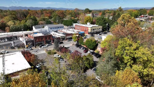 aerial pullout Weaverville NC, North Carolina photo