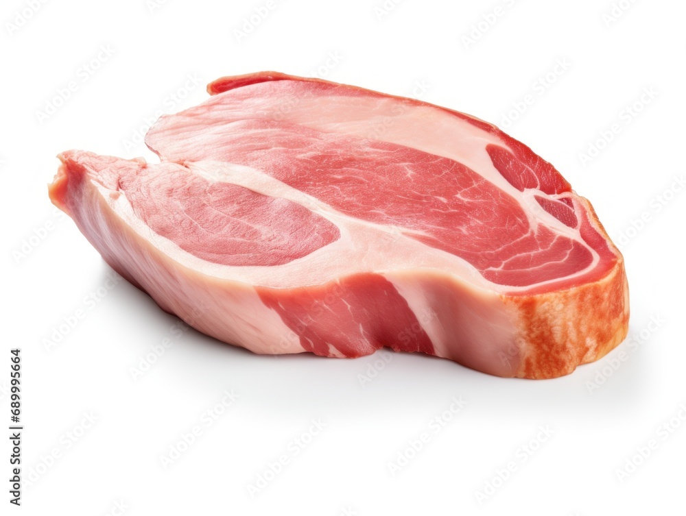 Ham isolated on white background Ham isolated on white background