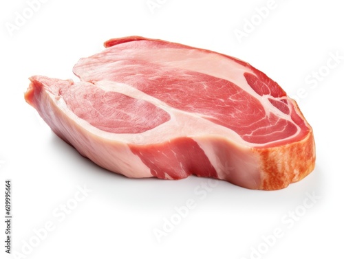 Ham isolated on white background 