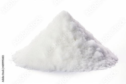 Salt elevation side view isolated on white background 