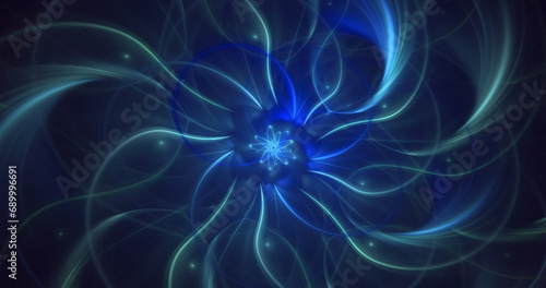 3D manual rendering abstract fractal light background