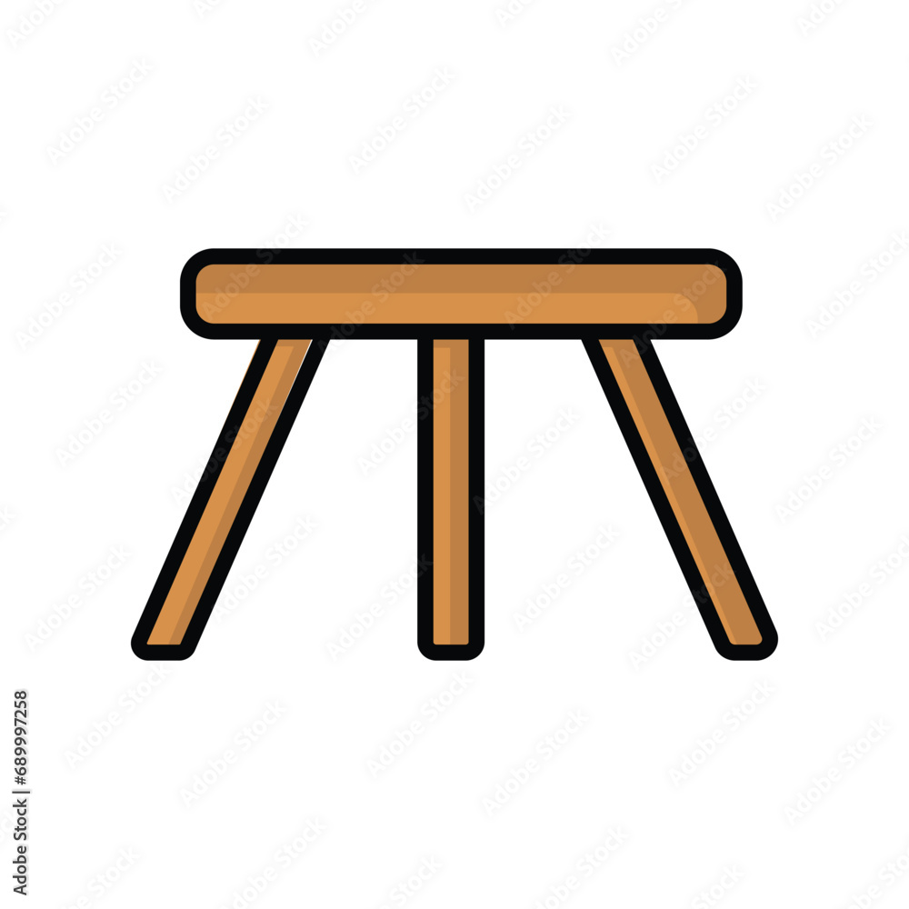 coffee table icon with white background vector stock illustration coffee table icon with white background vector stock illustration