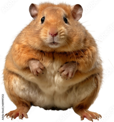 Picture of a hamster isolated on transparent background, png
