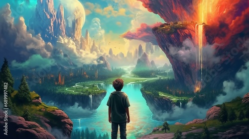 a child's perspective, the world is so vast and magical exploring this magical realm #689997482