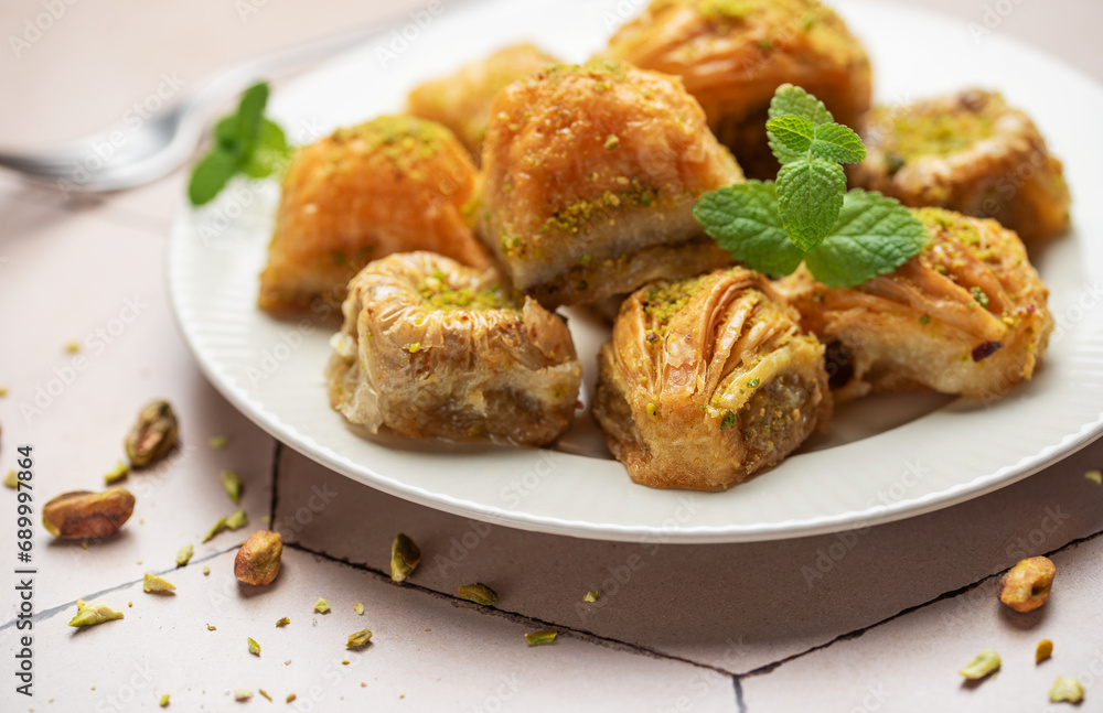 Turkish traditional baklava Turkish traditional baklava