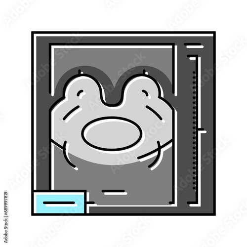 breast mri surgery color icon vector. breast mri surgery sign. isolated symbol illustration