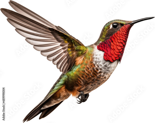 Picture of a hummingbird isolated on transparent background, png