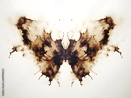 beautiful abstract butterfly Rorschach test photo