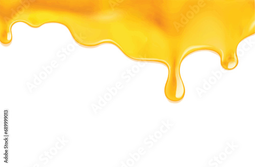 Yellow paint splash isolated