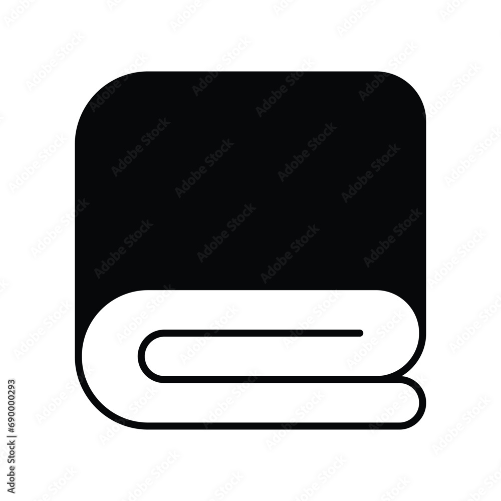 blanket icon with white background vector stock illustration blanket icon with white background vector stock illustration