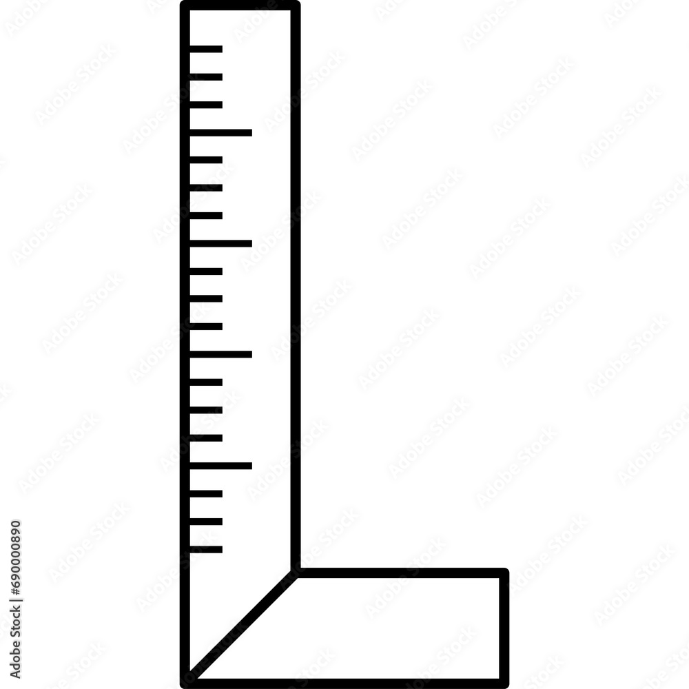 Ruler Icon Line Art Illustration
Ruler Icon Line Art Illustration