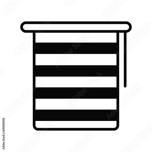 window blinds icon with white background vector stock illustration