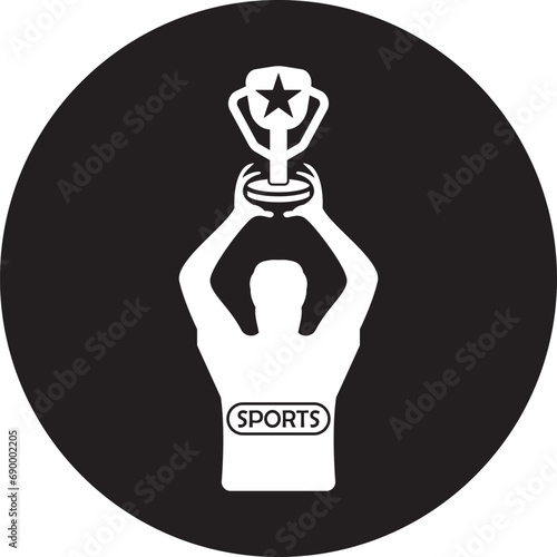 Champion, football, soccer icon