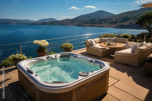 hot tub in the day time great view © Fayus