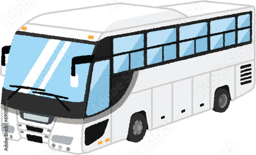 観光バスのイラスト