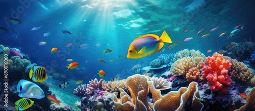 Coral fish in the Red Sea of Egypt's underwater realm.