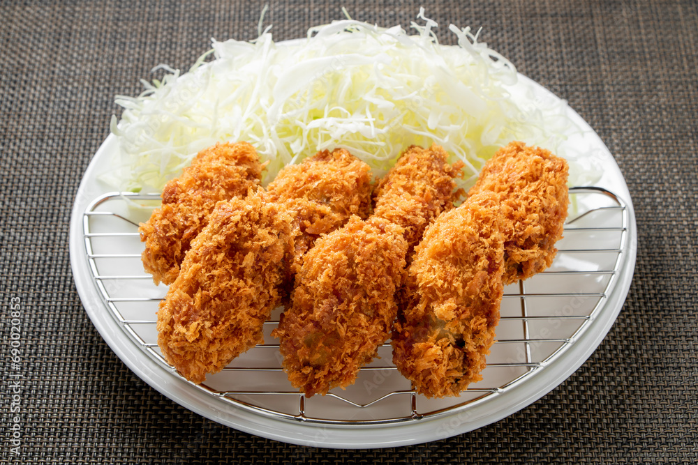 カキフライ。
カキフライ。
