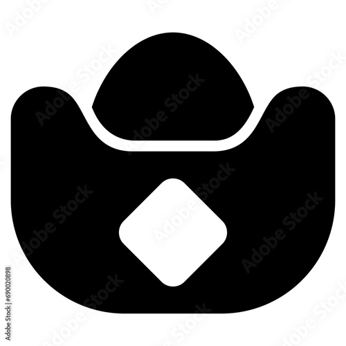Ingot icon with glyph style and pixel perfect base. Suitable for website design, logo, app and UI. Based on the size of the icon in general, so it can be reduced.