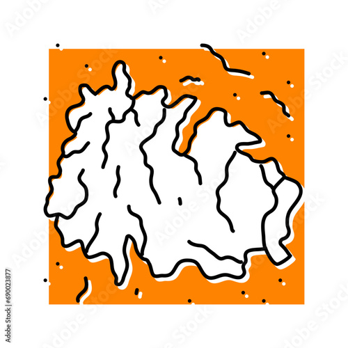 mars polar ice caps planet color icon vector. mars polar ice caps planet sign. isolated symbol illustration